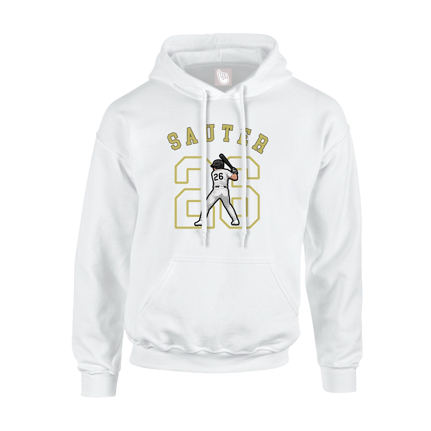 Youth Hoodie — Shirsey Arch in White