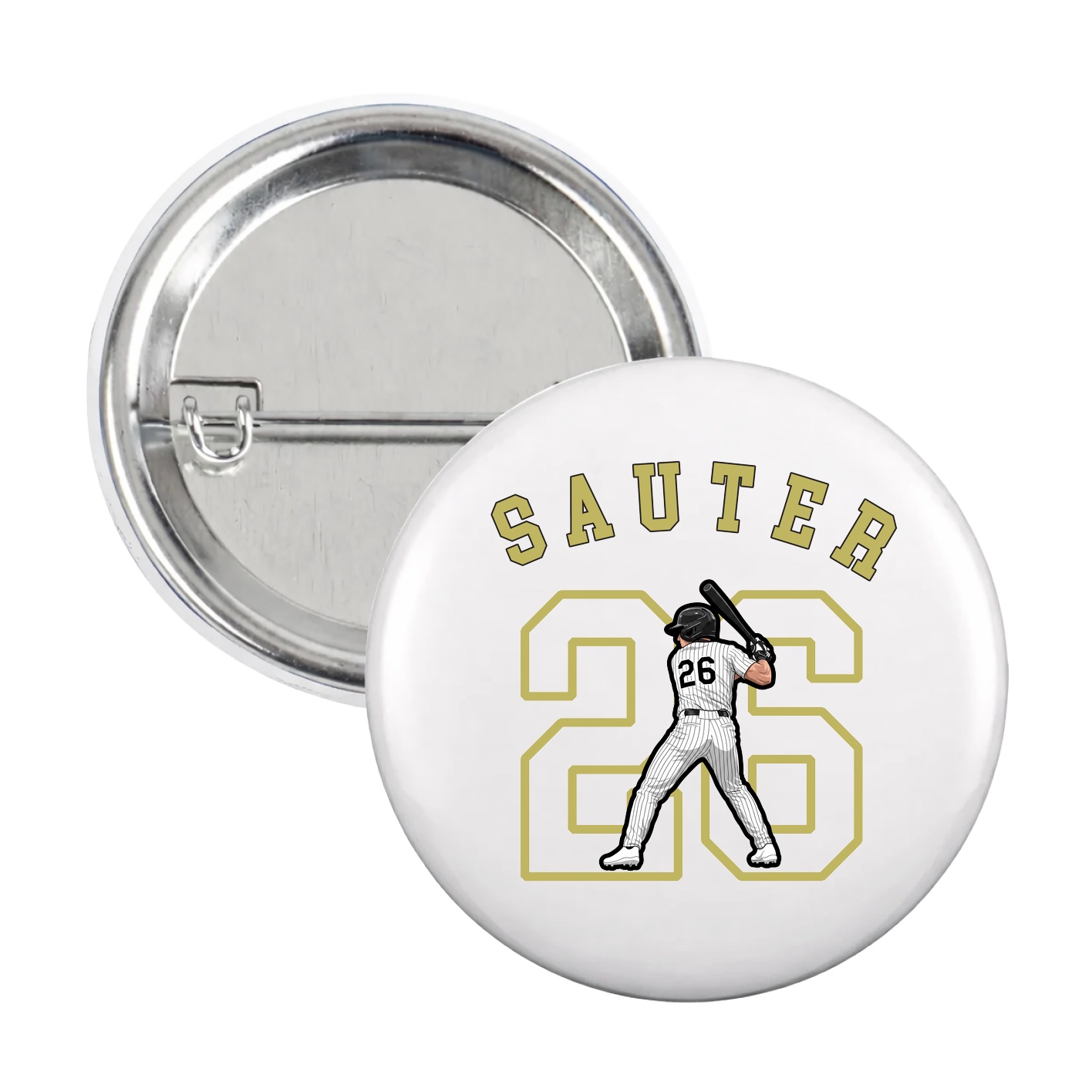 Game Day Button — Shirsey Arch in White