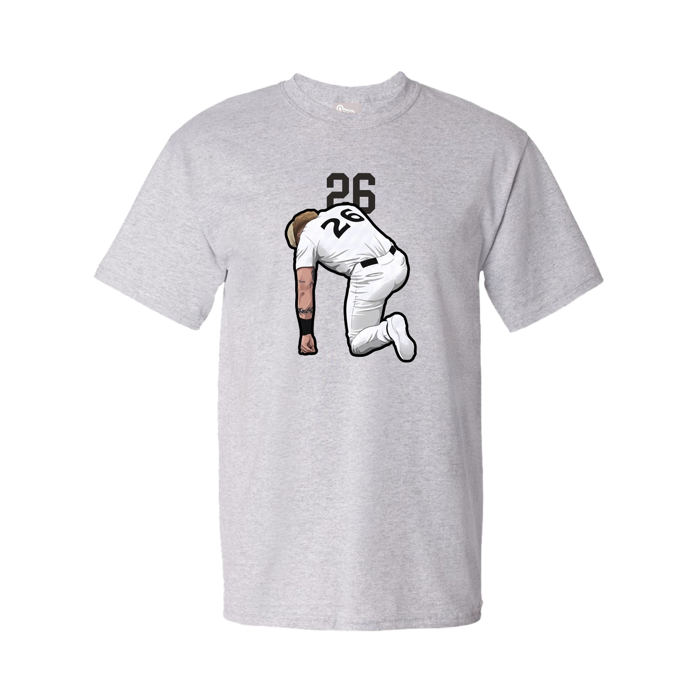 Youth Tee — Number Top in Grey