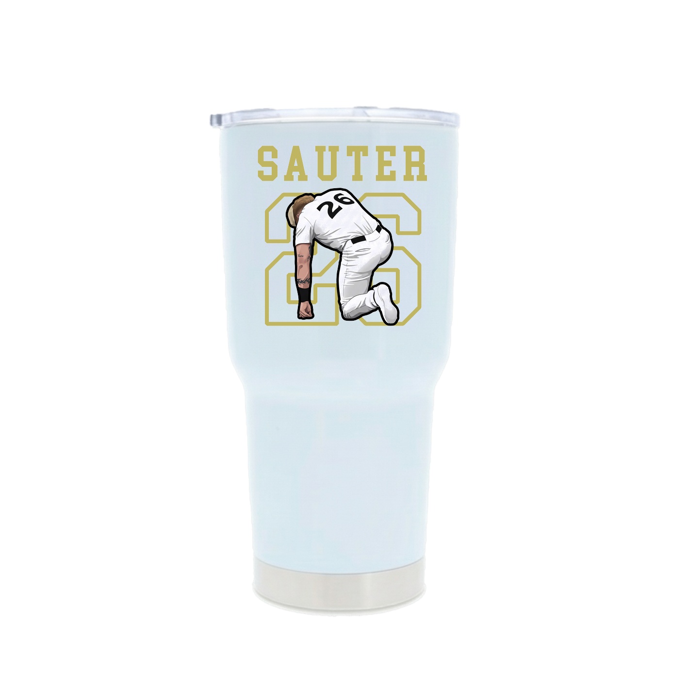 30oz Stainless Steel Tumbler — Shirsey in White