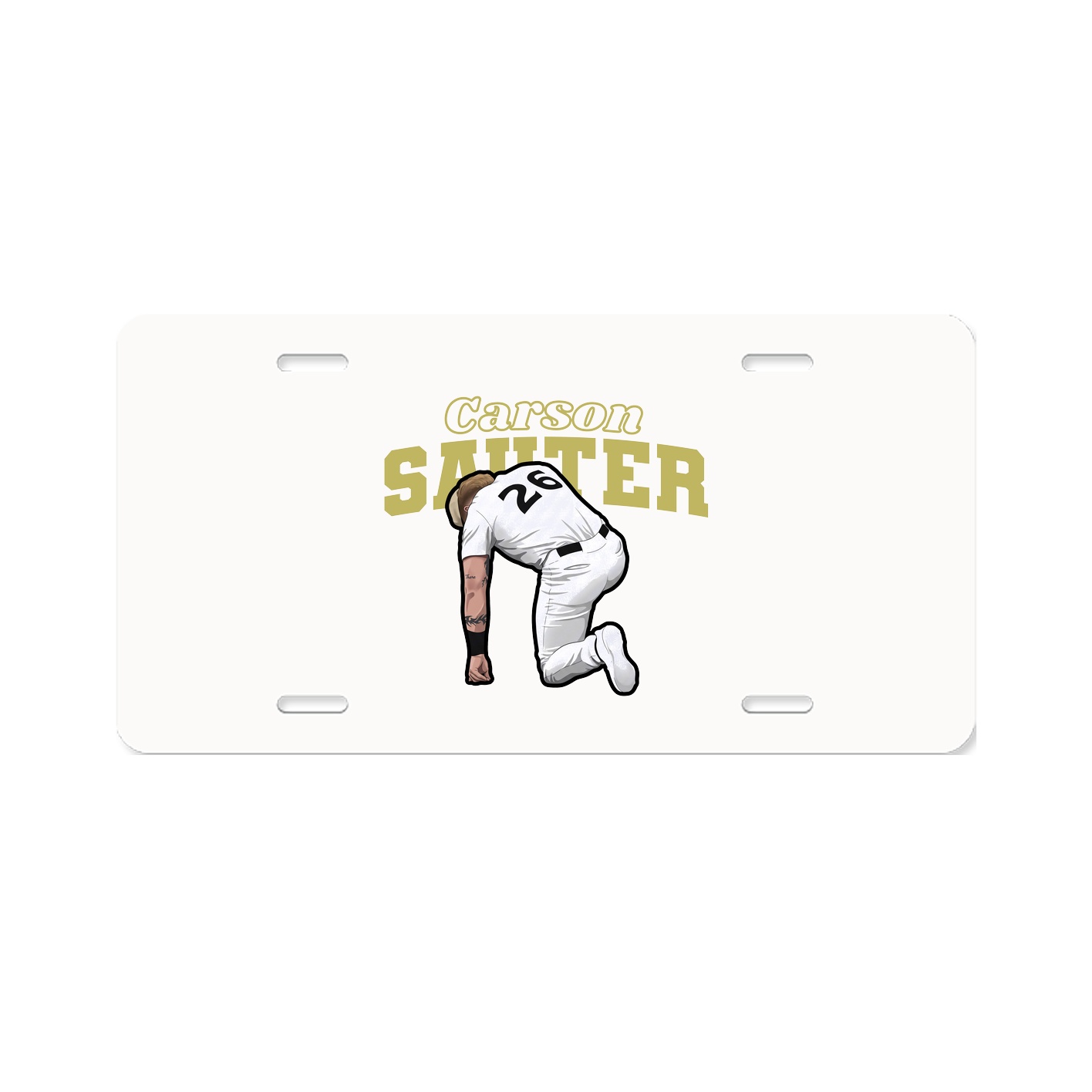 License Plate — Name Arch in Classic