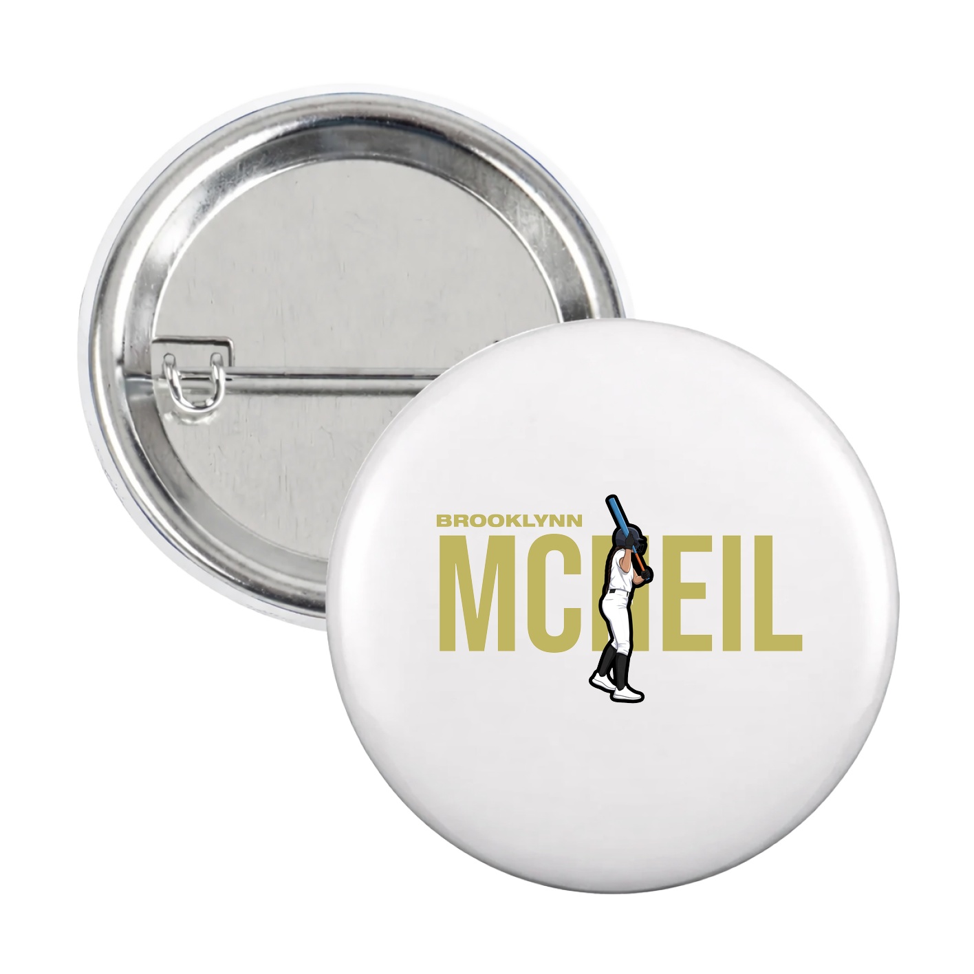 Game Day Button — Player Name in White