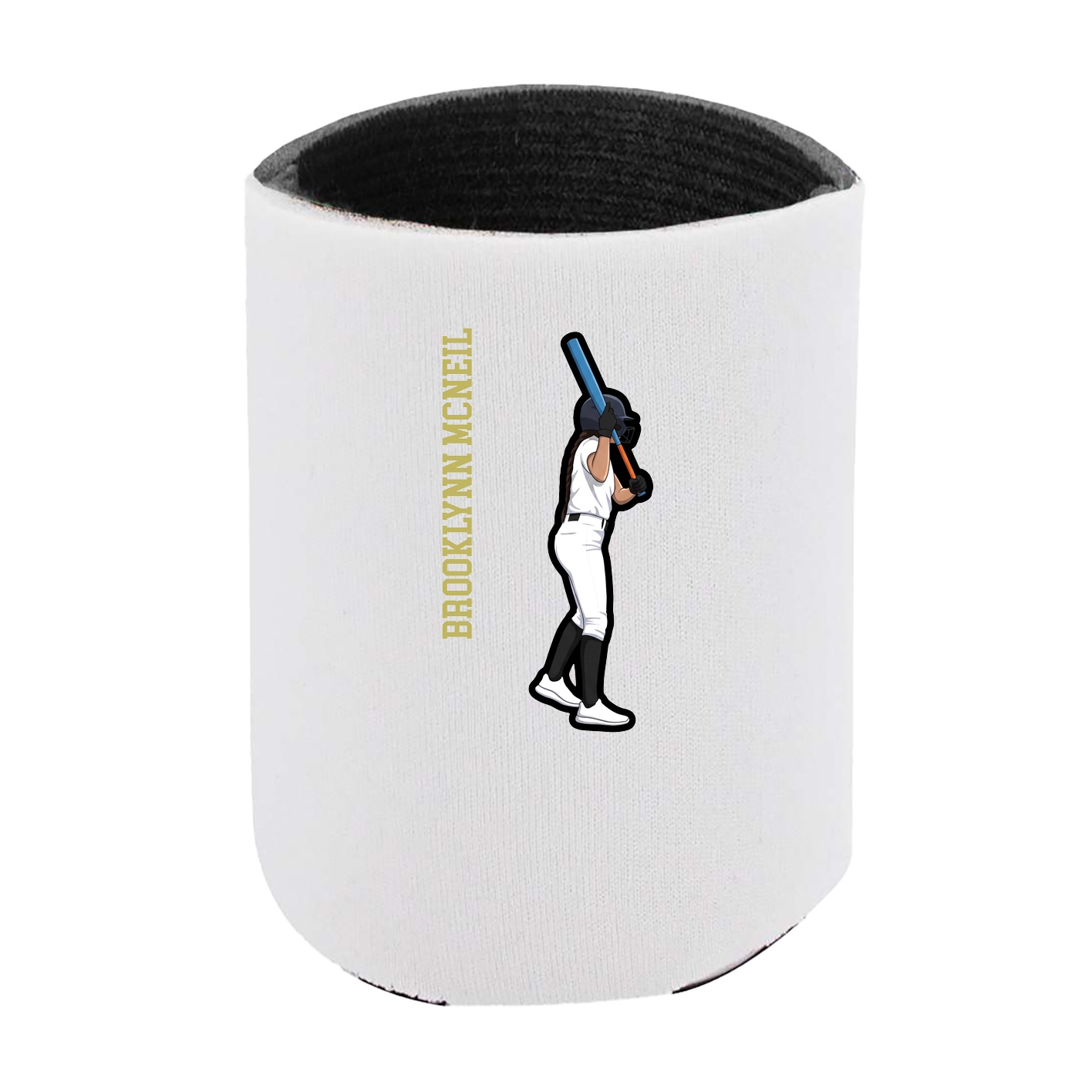 Can Holder — Name Vertical in White