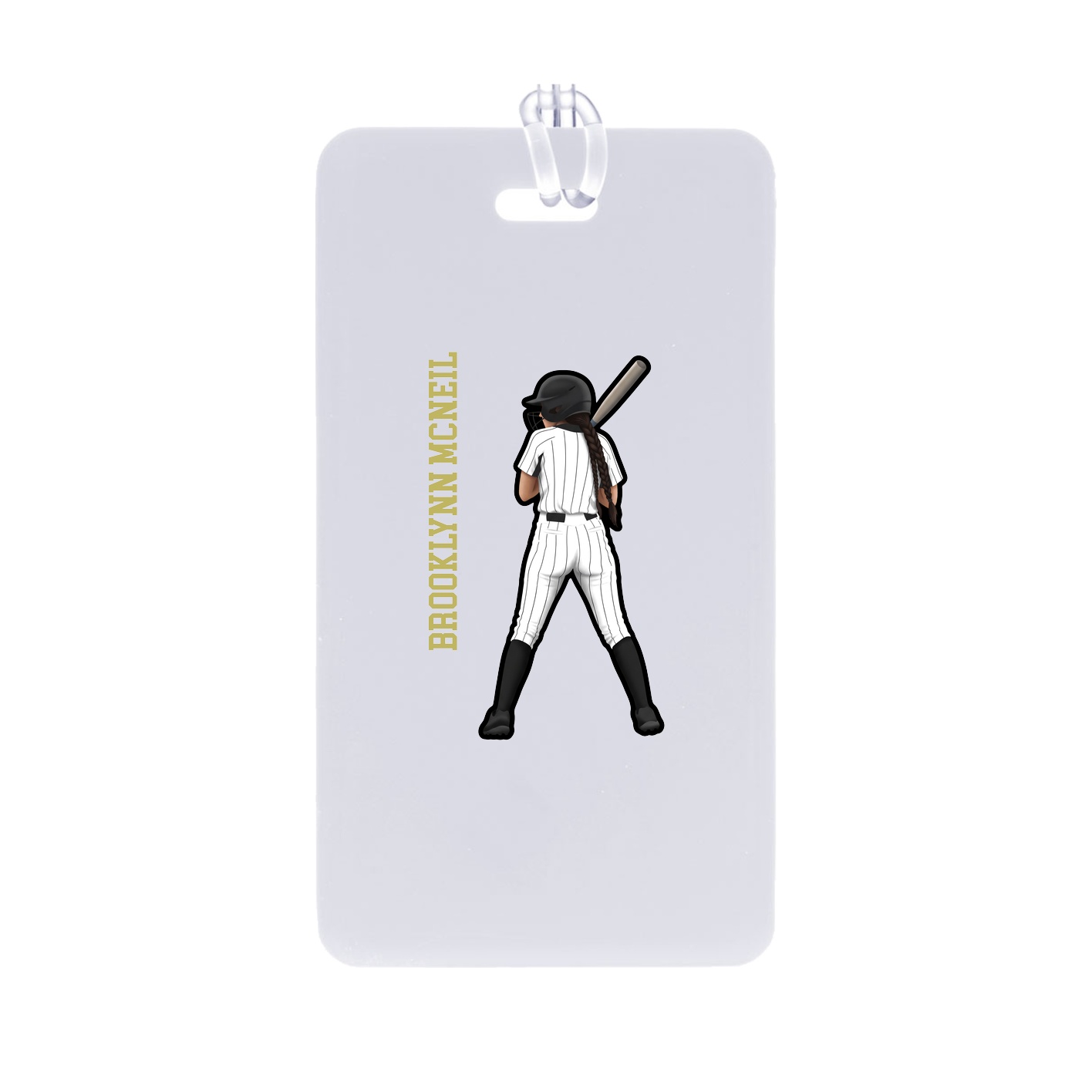 Bag Tag — Name Vertical in Classic