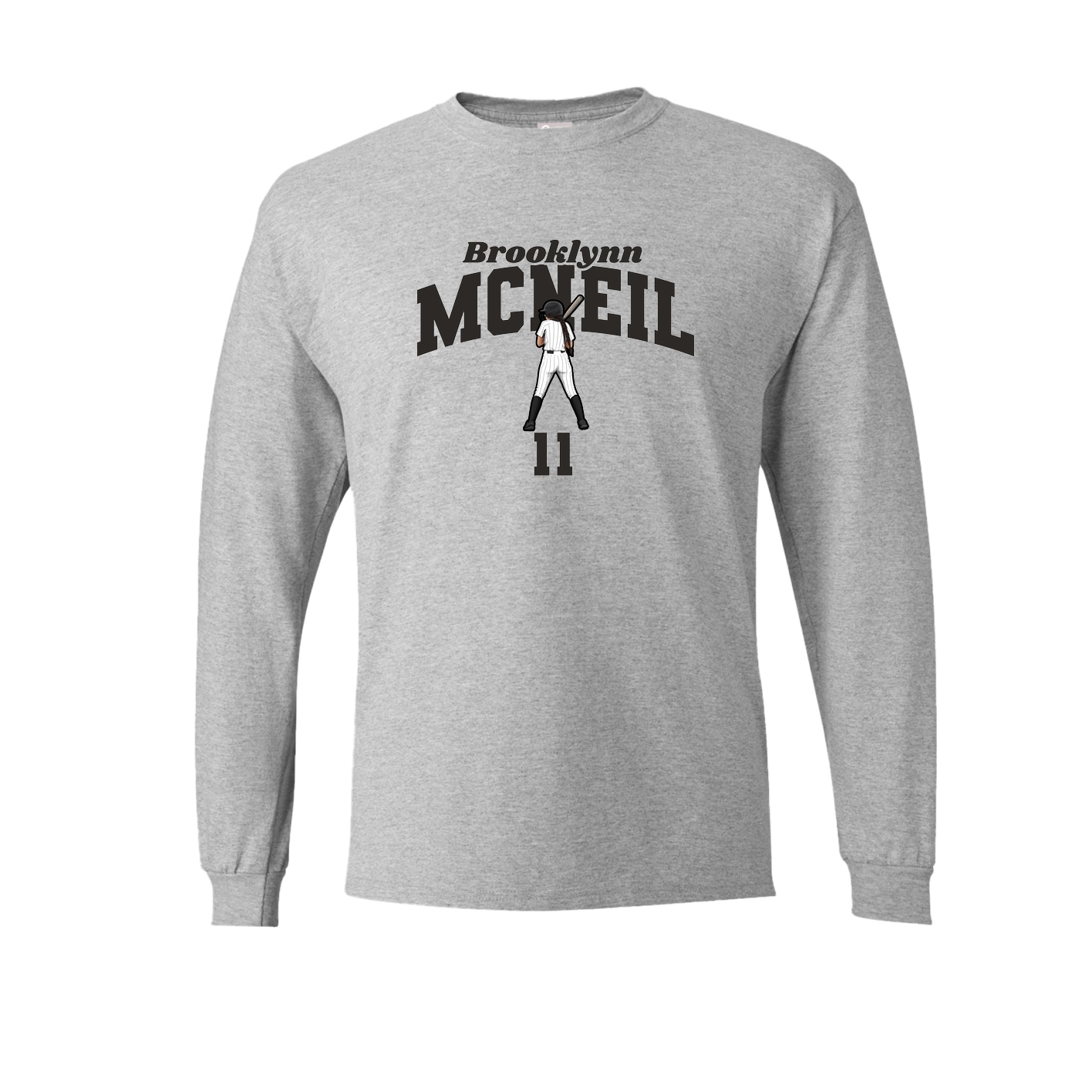 Long Sleeve Tee — Signature Arch in Grey