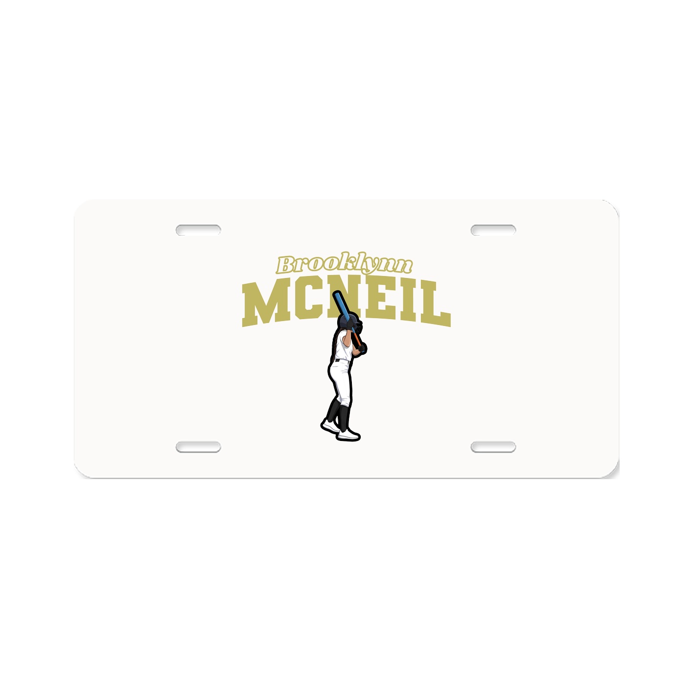 License Plate — Name Arch in Classic