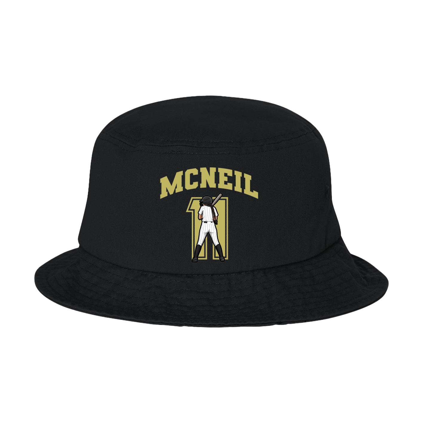 Bucket Cap — Number in Black