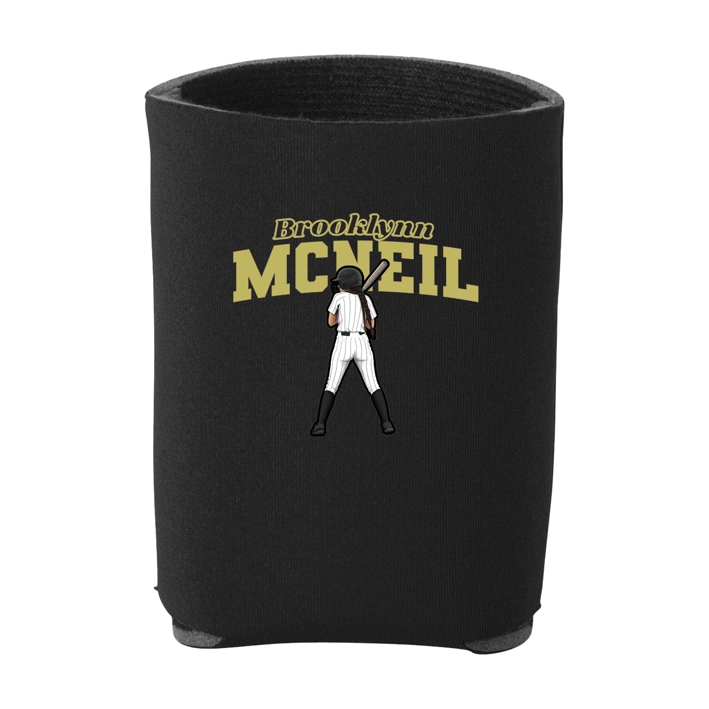 Can Holder — Name Arch in Black