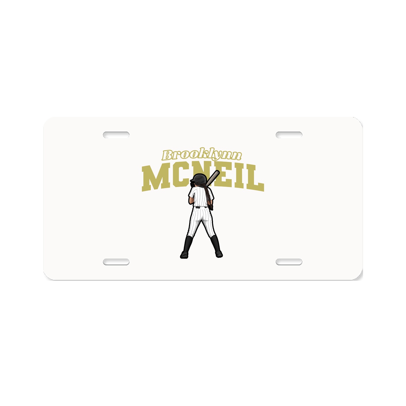 License Plate — Name Arch in Classic