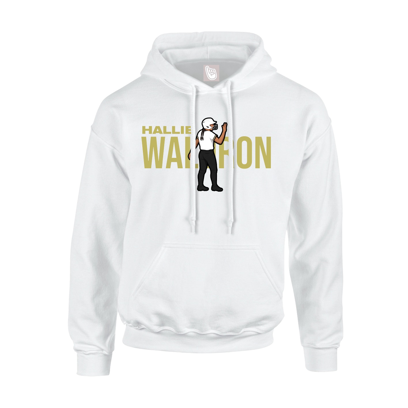 Hoodie — Player Name in White