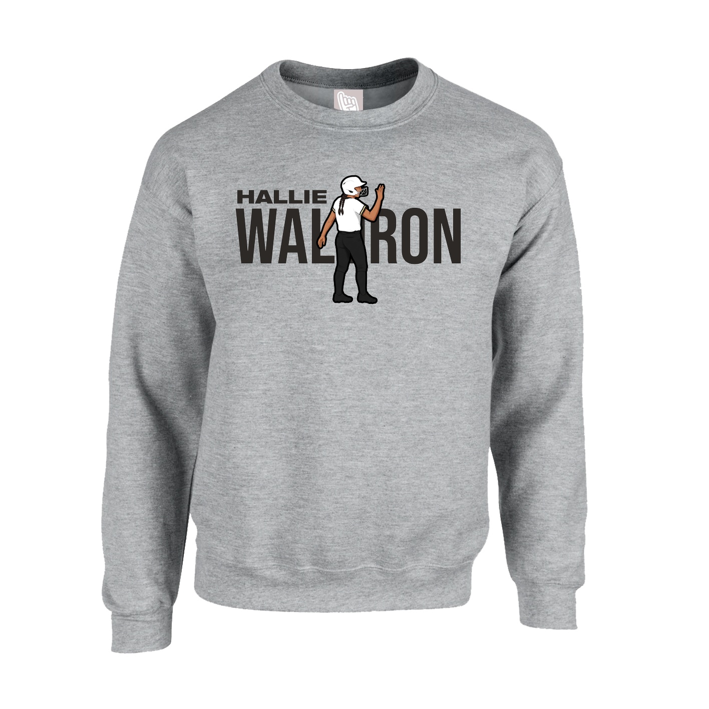 Fleece Crew — Player Name in Grey
