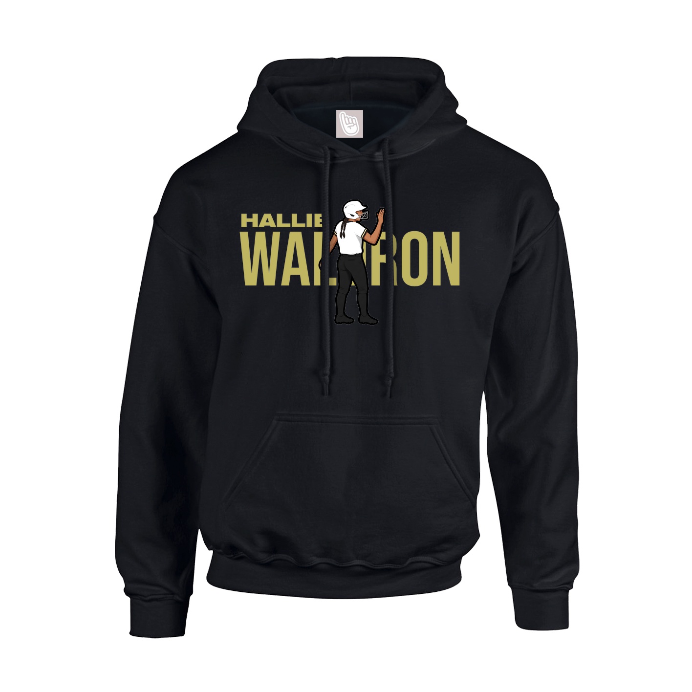 Youth Hoodie — Player Name in Black
