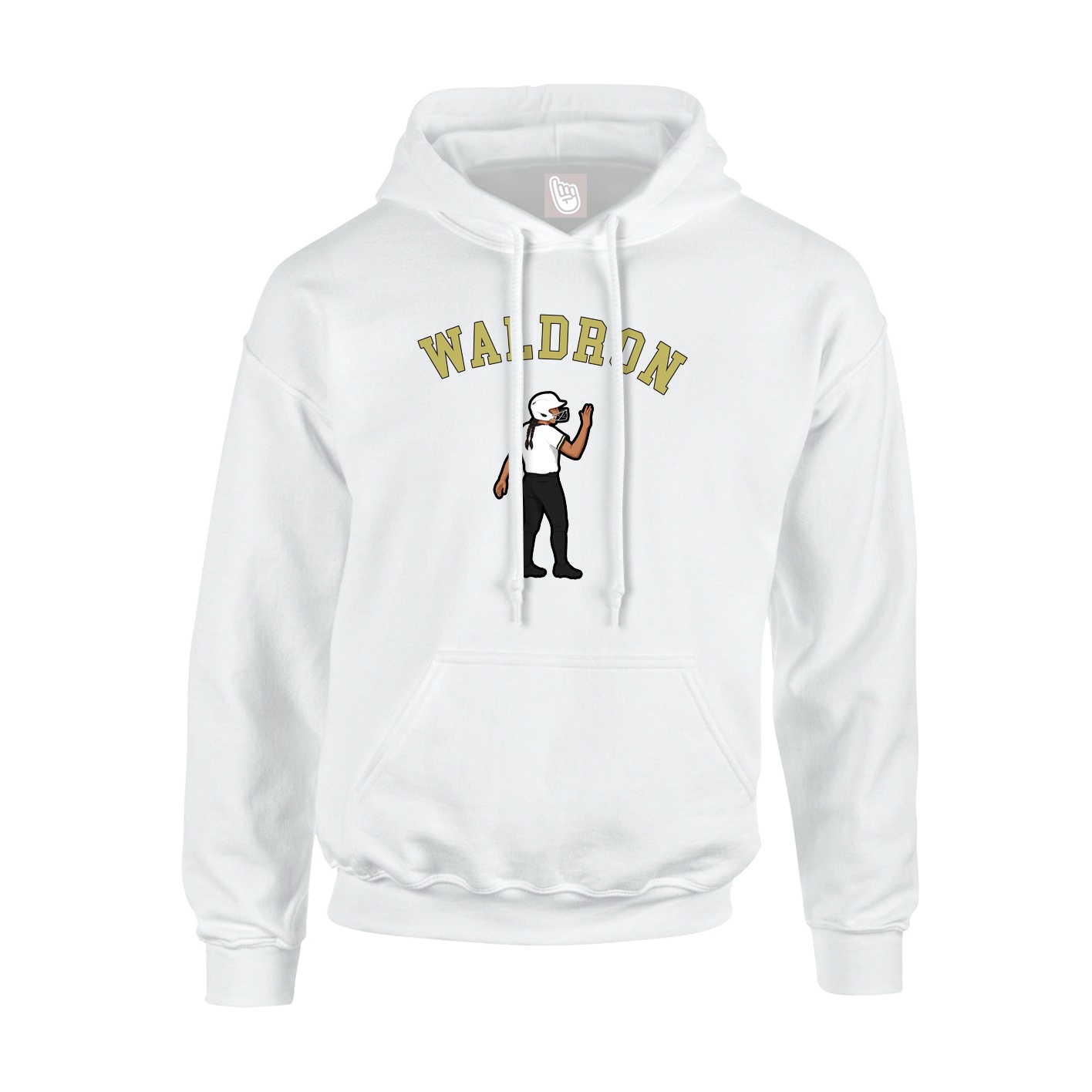 Youth Hoodie — Shirsey Arch in White