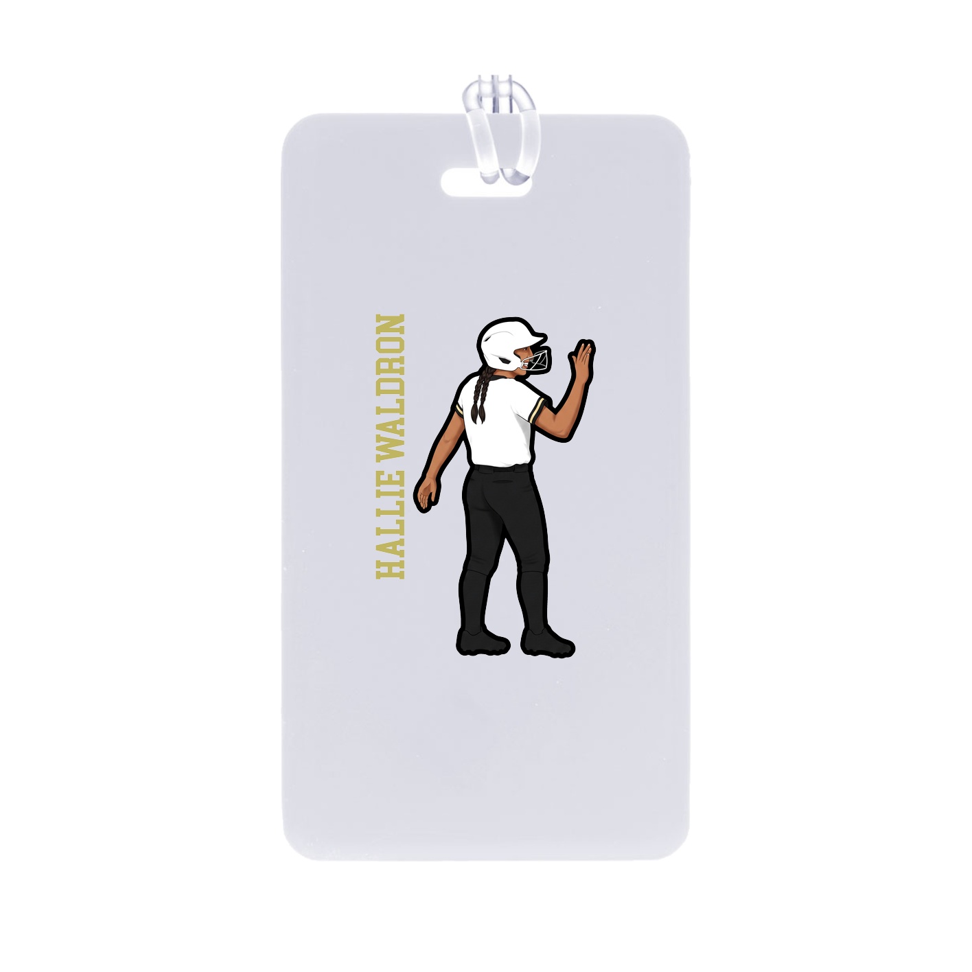 Bag Tag — Name Vertical in Classic