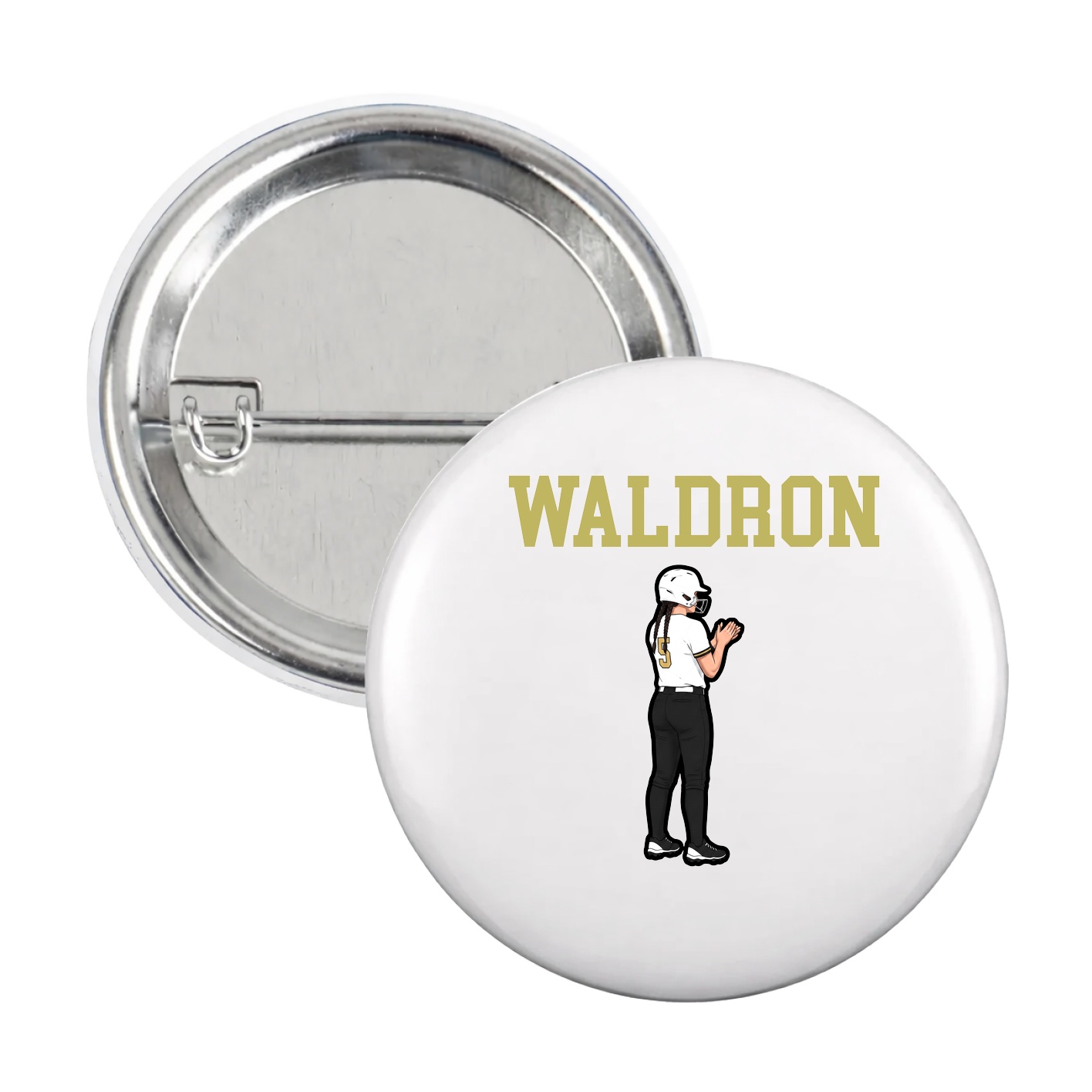 Game Day Button — Shirsey in White