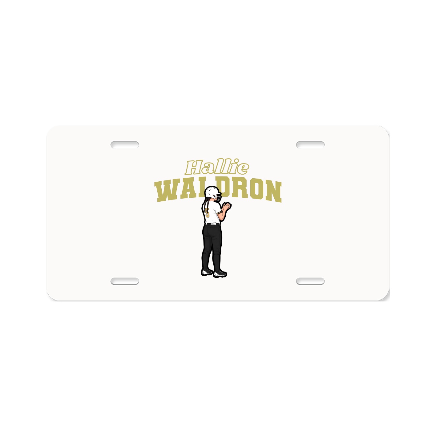 License Plate — Name Arch in Classic