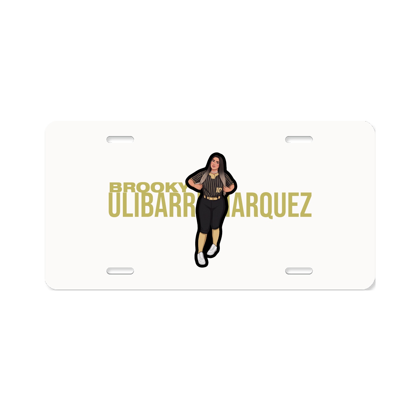 License Plate — Player Name in Classic