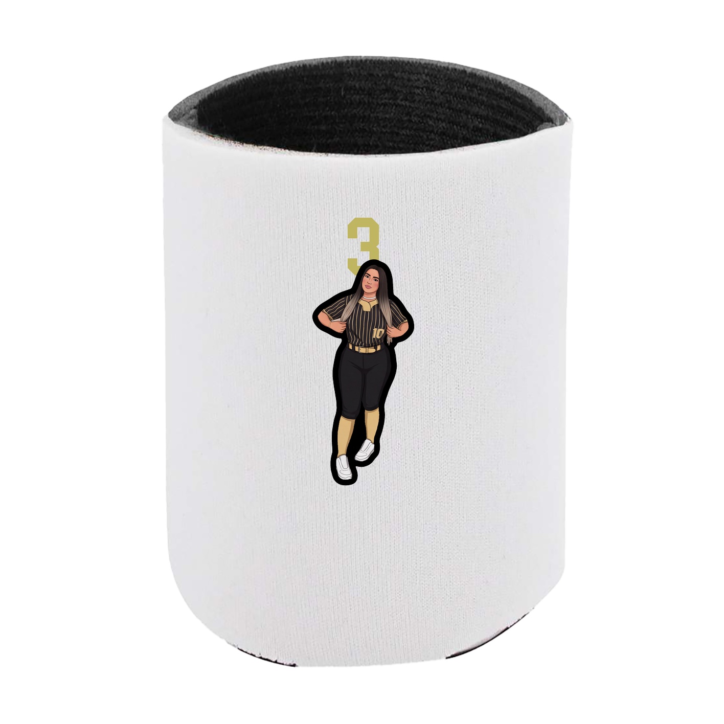 Can Holder — Number Top in White