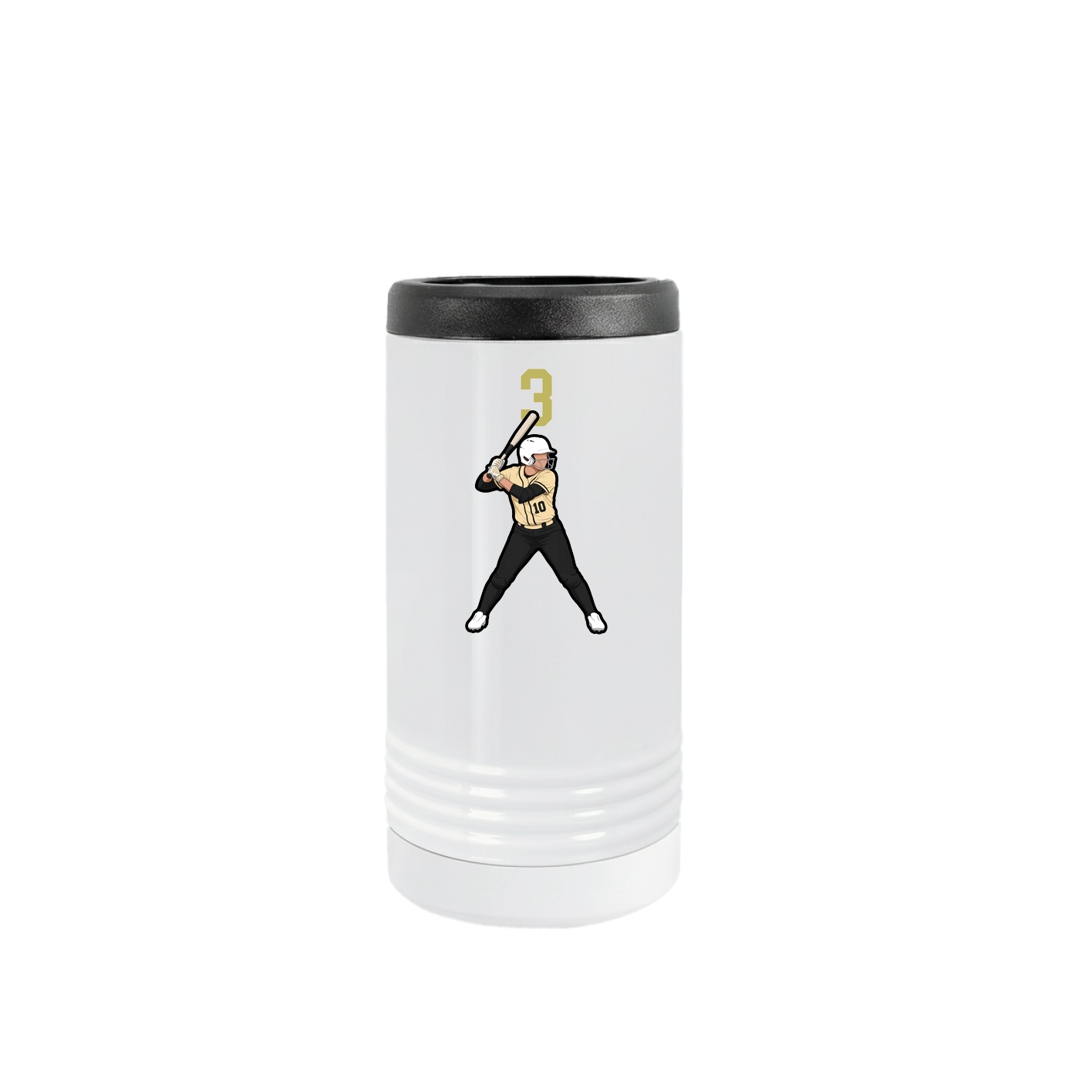 Slim Beverage Holder — Number Top in White