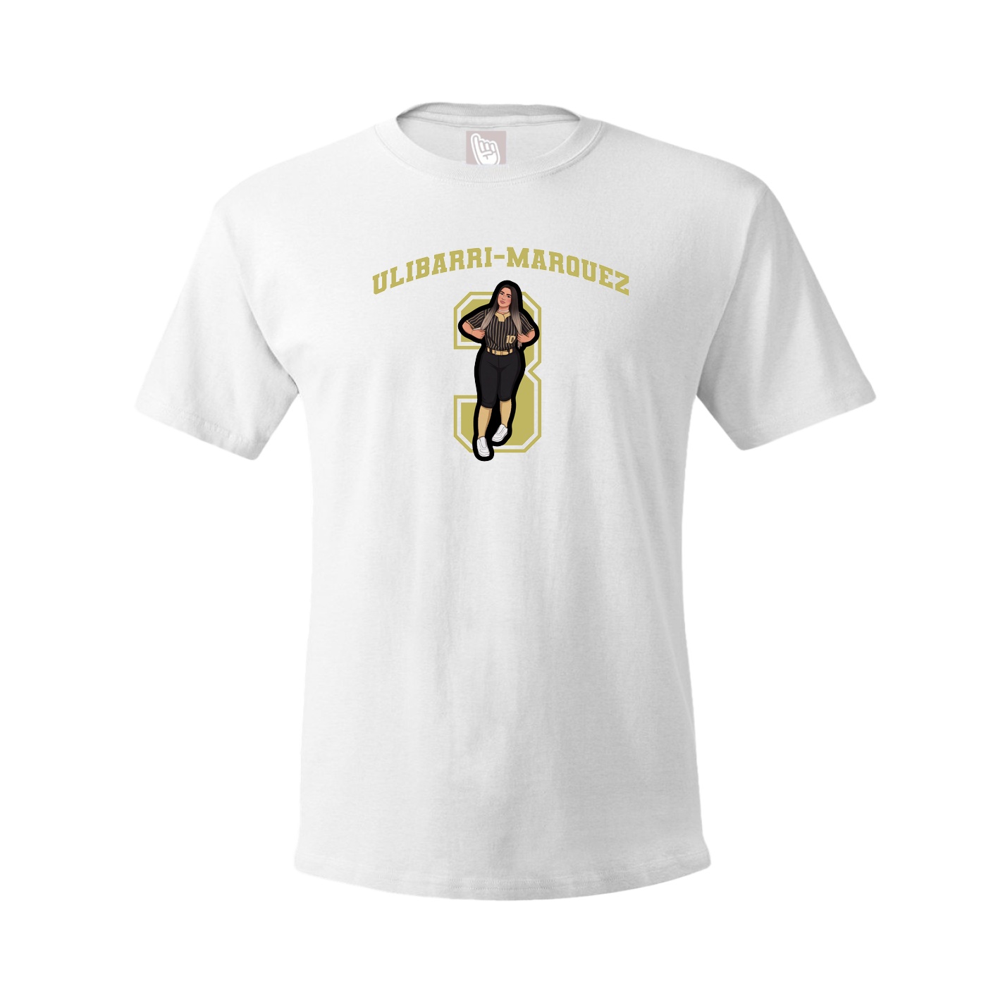 Tee — Number in White