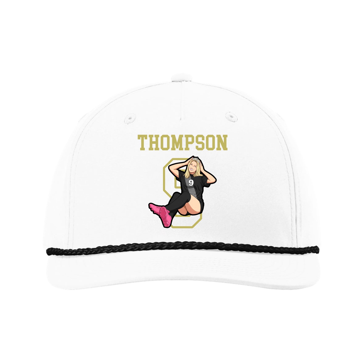 Five-Panel Classic Rope Cap — Shirsey in White