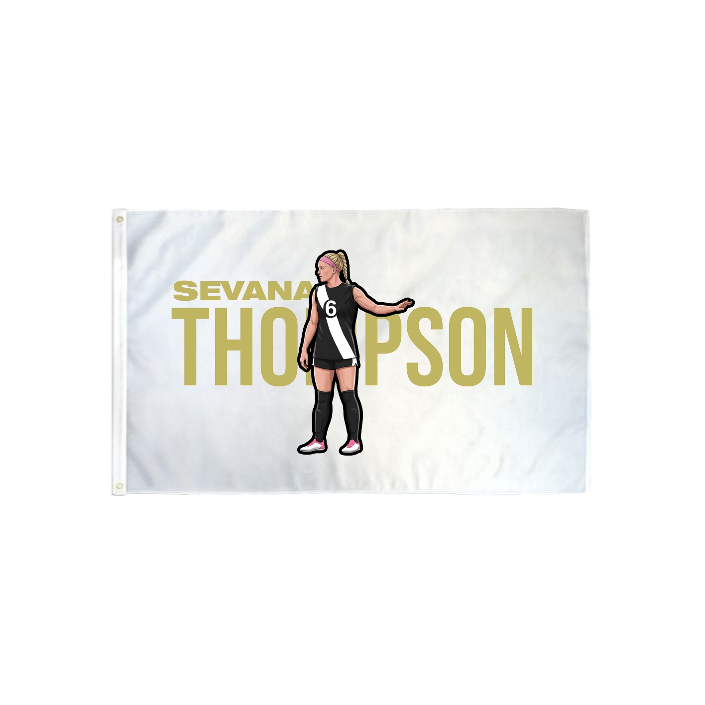 3x5 Flag — Player Name in Classic