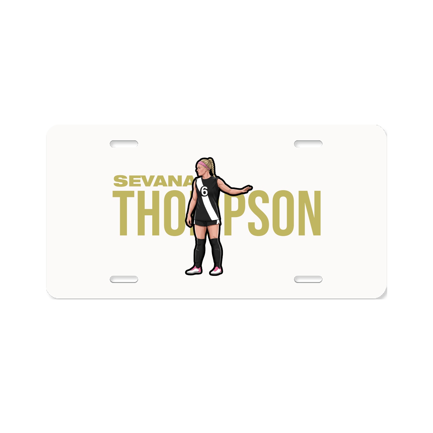 License Plate — Player Name in Classic