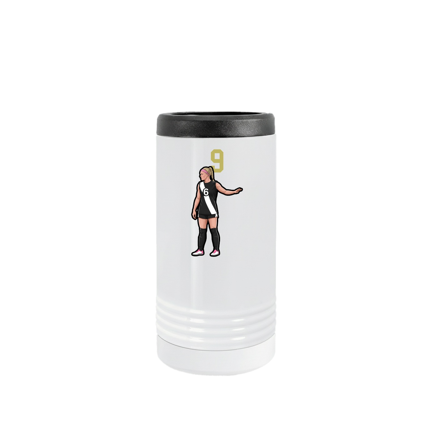 Slim Beverage Holder — Number Top in White