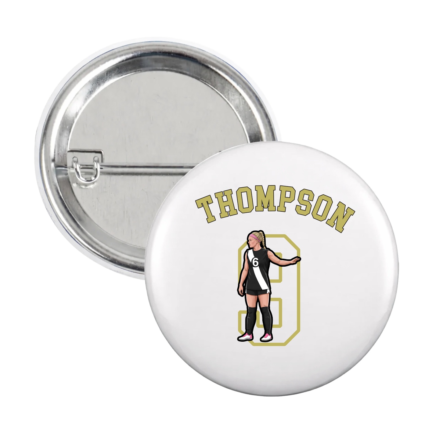 Game Day Button — Shirsey Arch in White