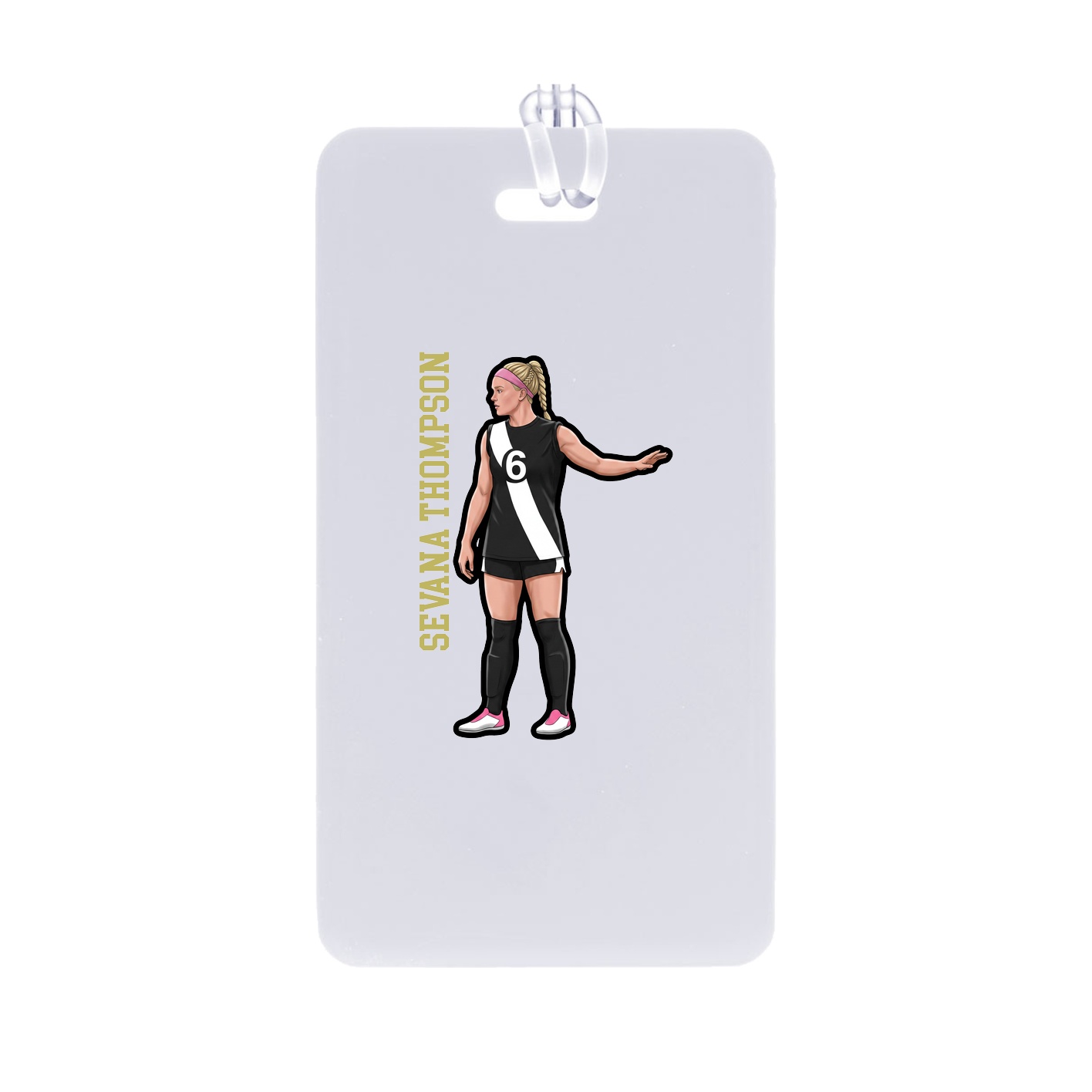 Bag Tag — Name Vertical in Classic