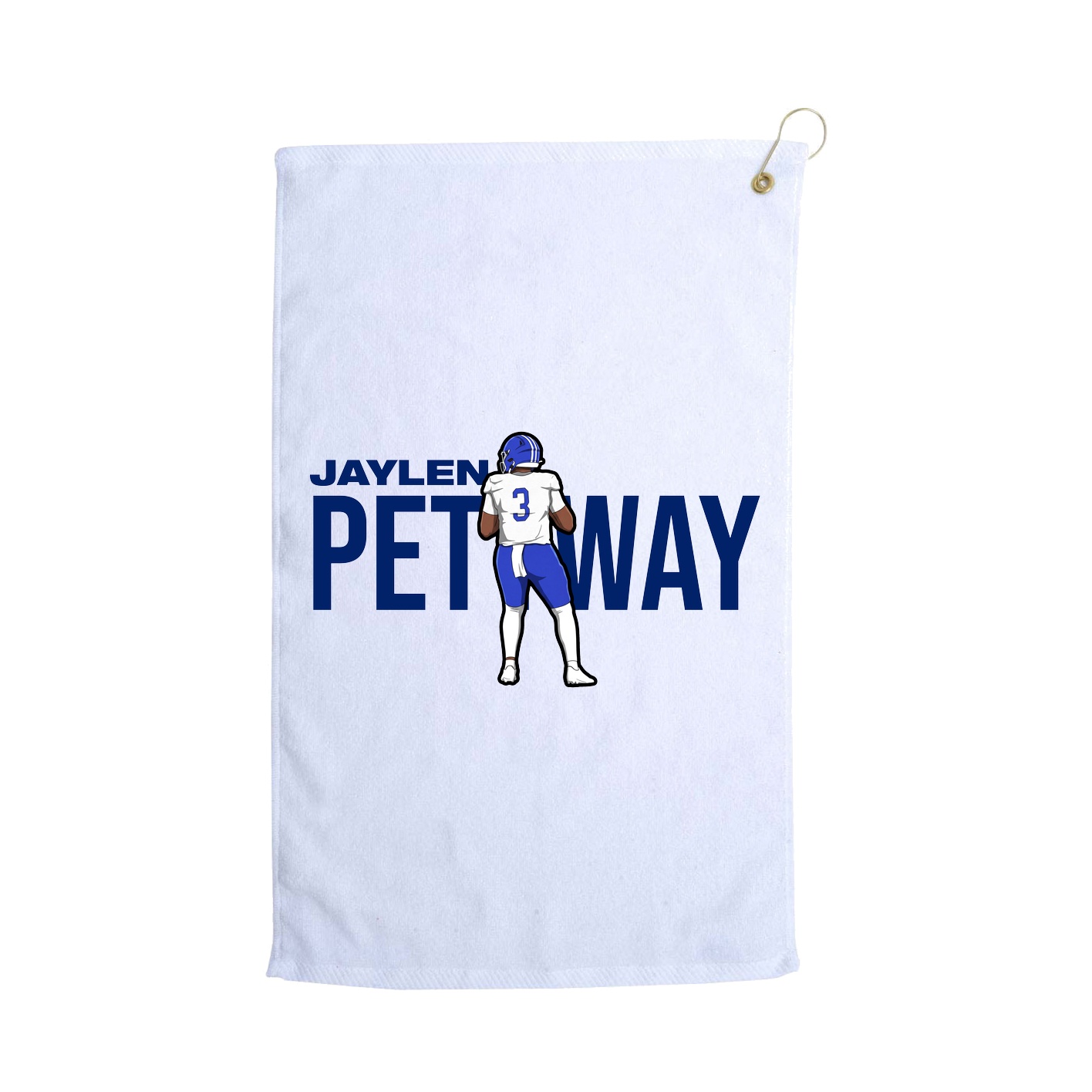 Golf Towel — Player Name in White