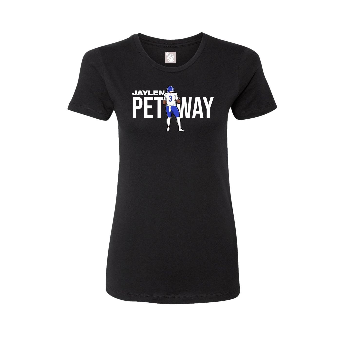 Womens Tee — Player Name in Black