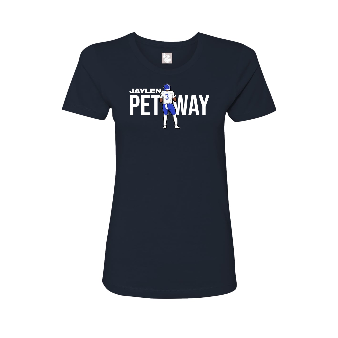 Womens Tee — Player Name in Navy