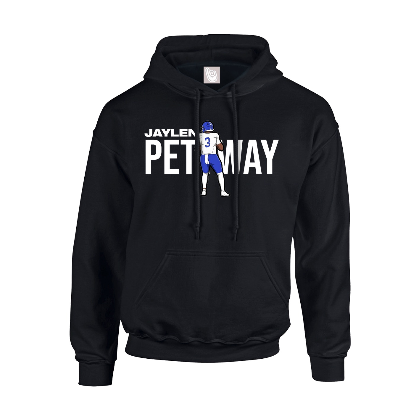 Youth Hoodie — Player Name in Black