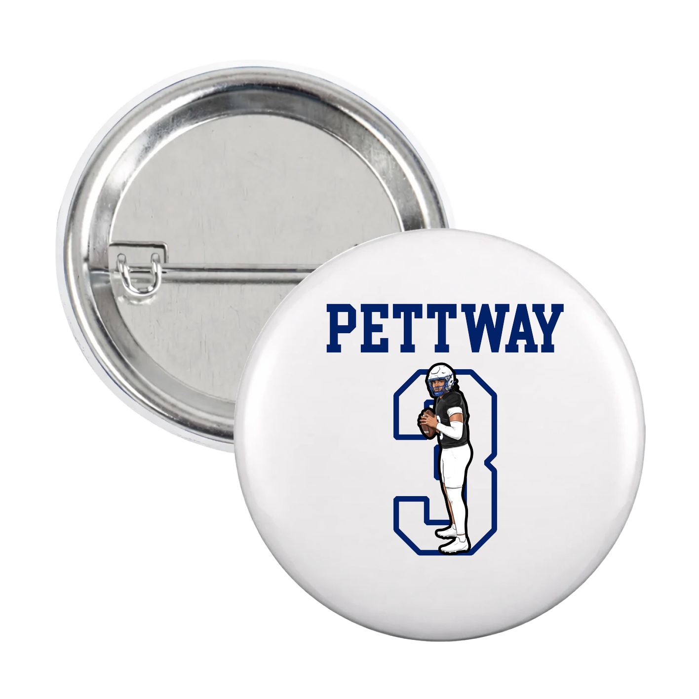 Game Day Button — Shirsey in White