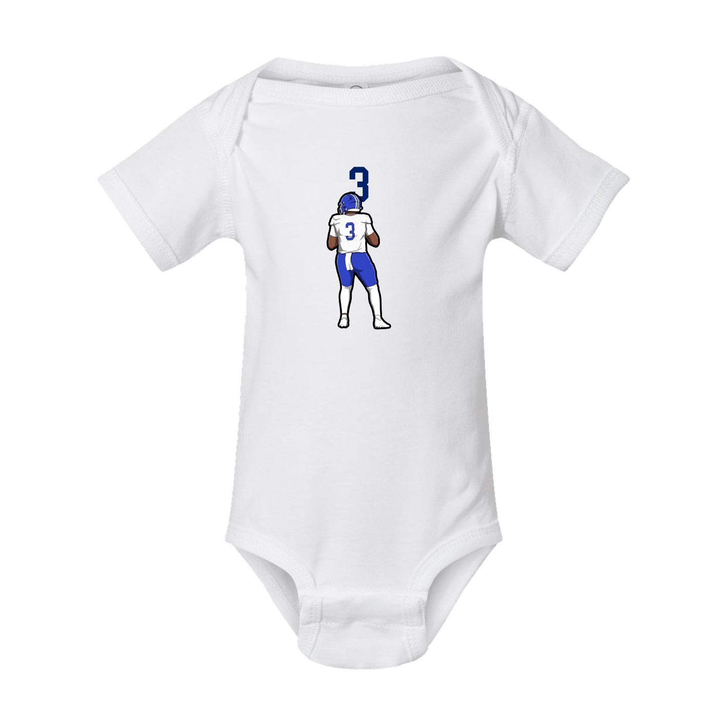 Baby Onesie — Number Top in White