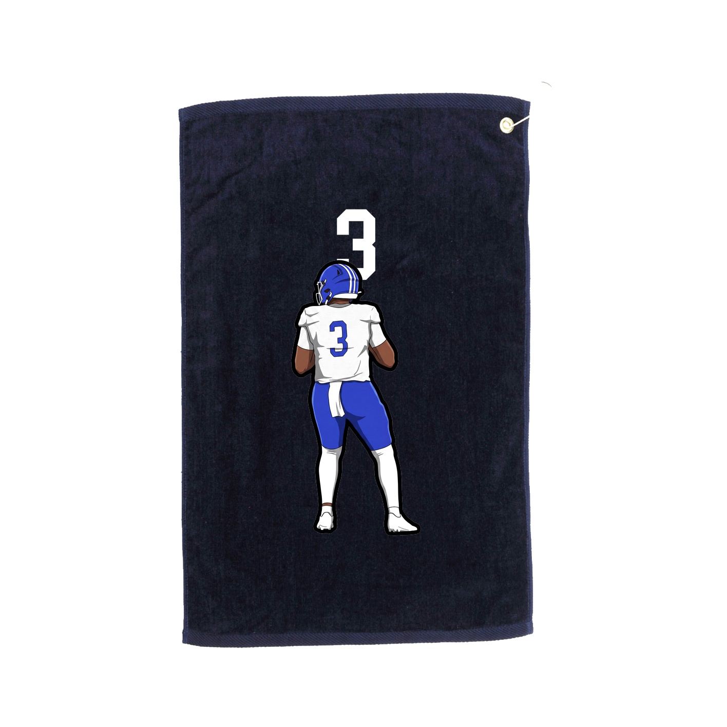 Golf Towel — Number Top in Navy