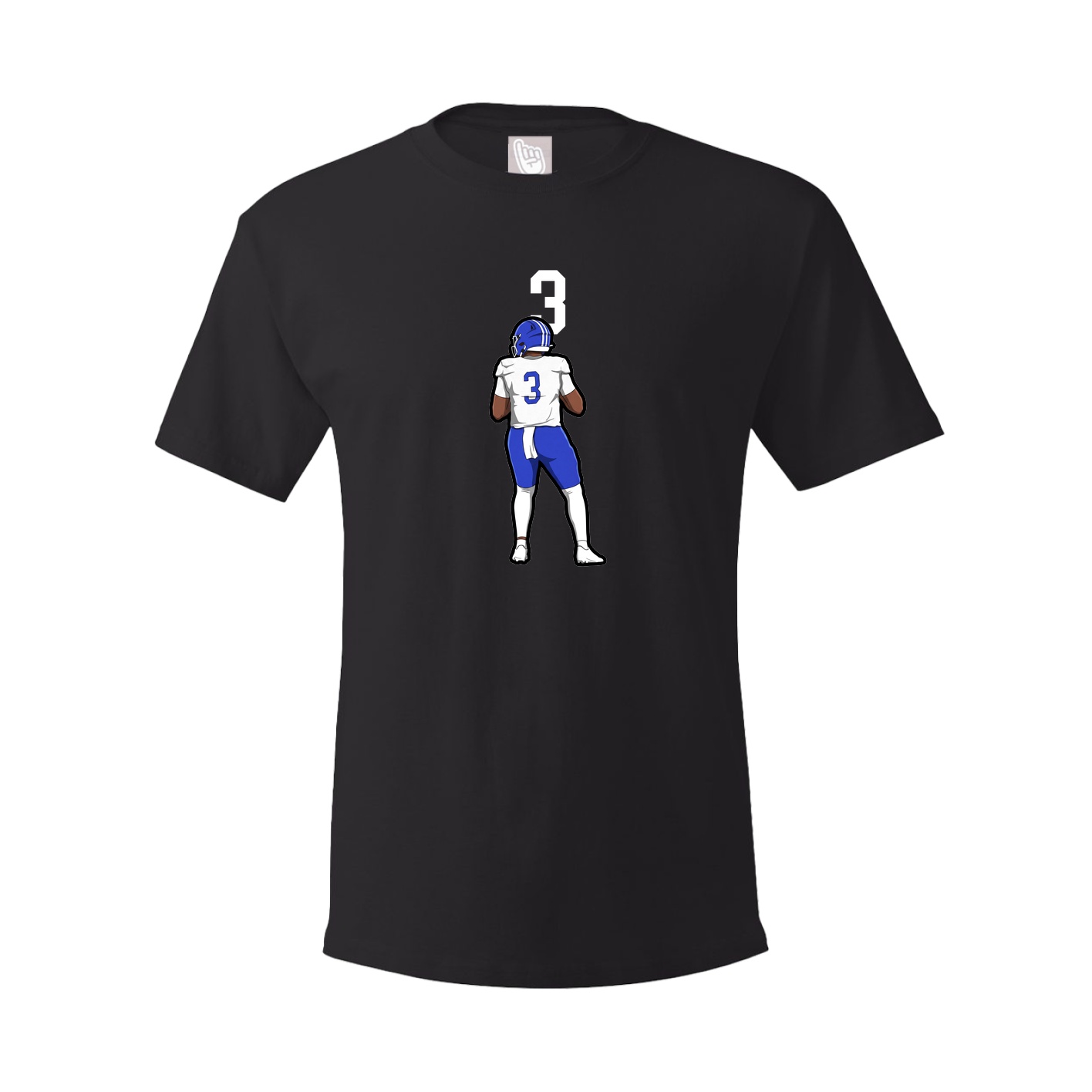 Youth Tee — Number Top in Black