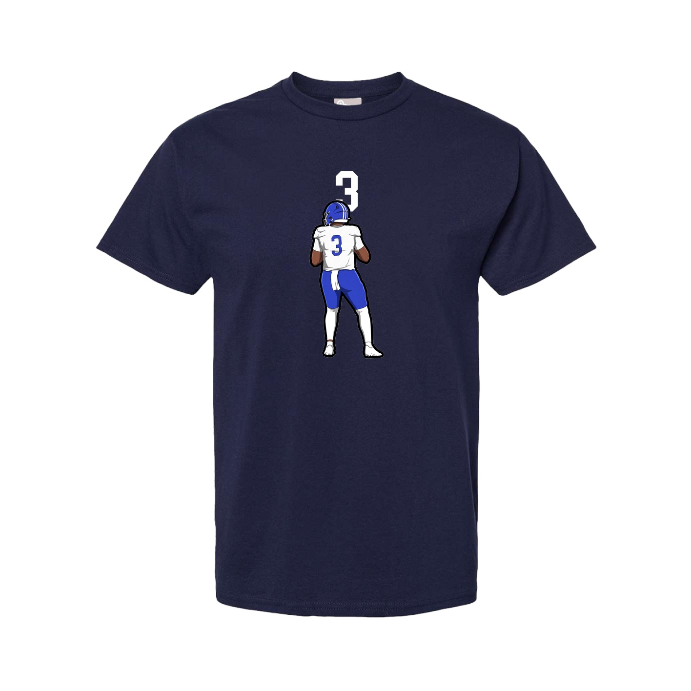 Youth Tee — Number Top in Navy