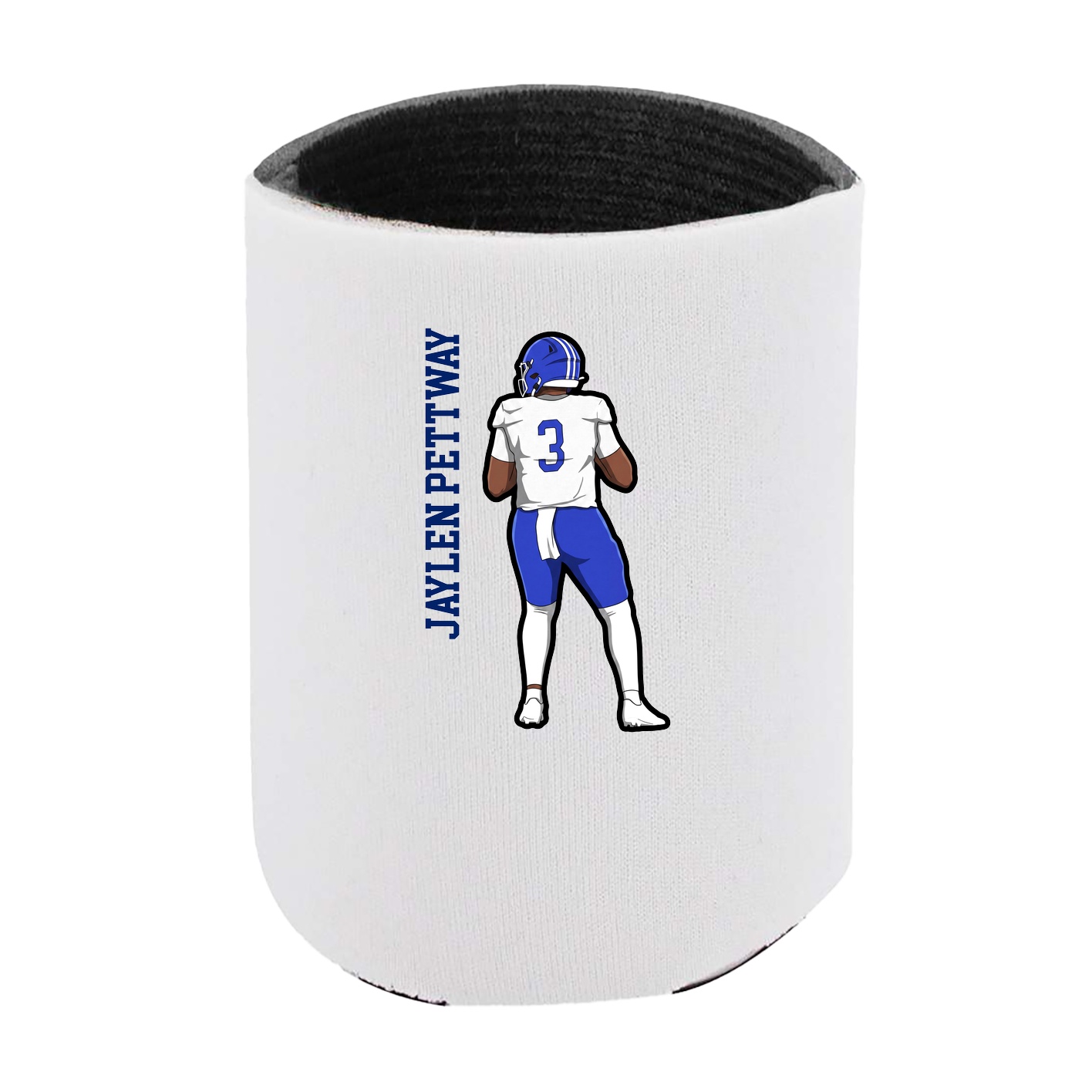 Can Holder — Name Vertical in White