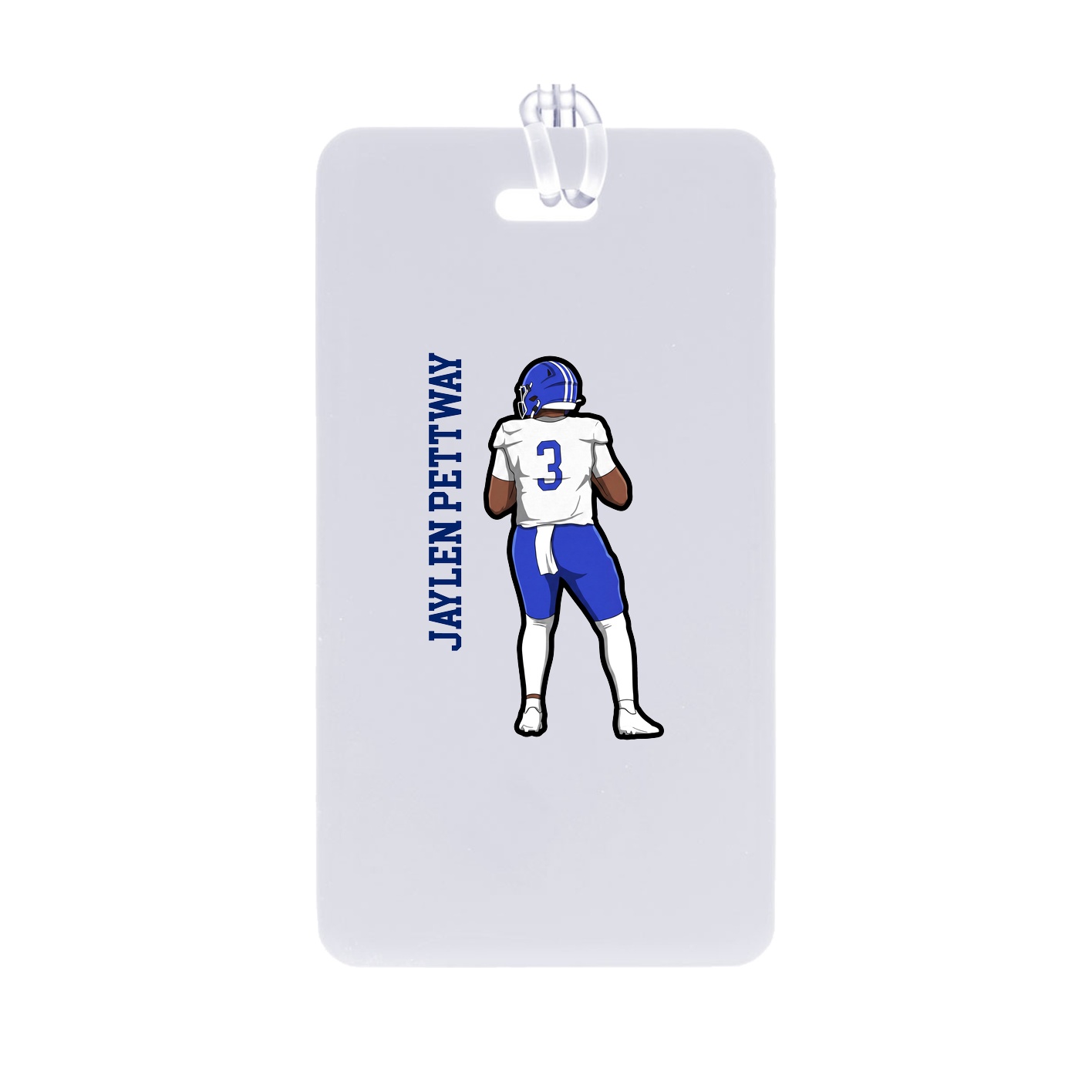 Bag Tag — Name Vertical in Classic