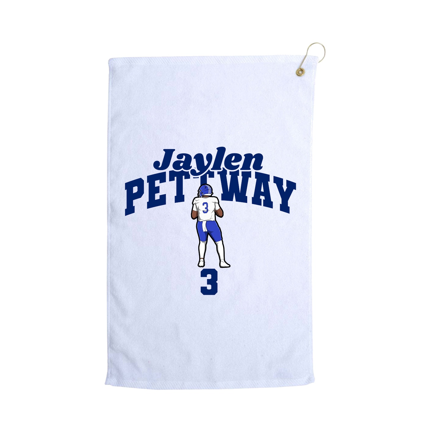 Golf Towel — Signature Arch in White