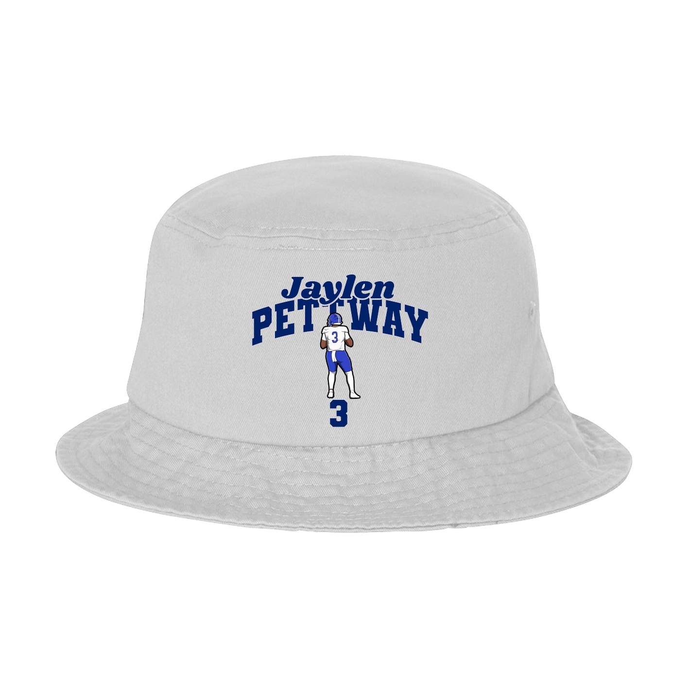Bucket Cap — Signature Arch in White
