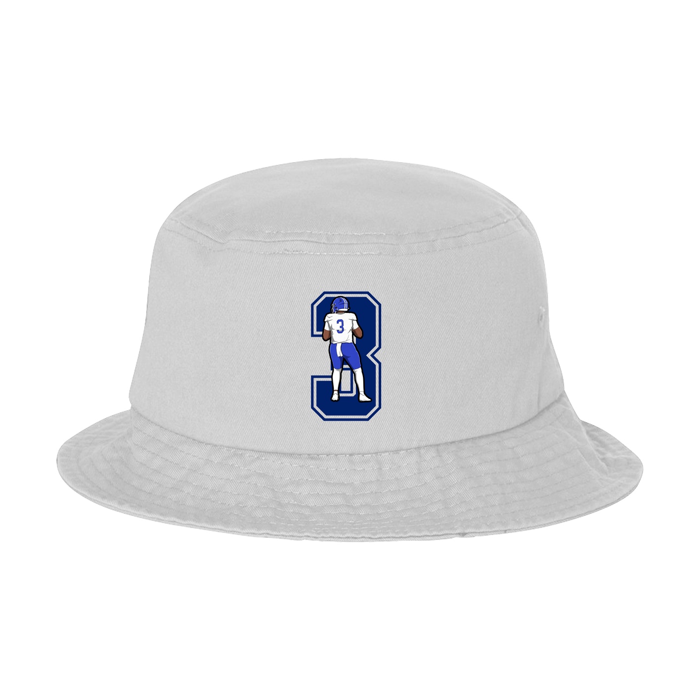 Bucket Cap — Number in White