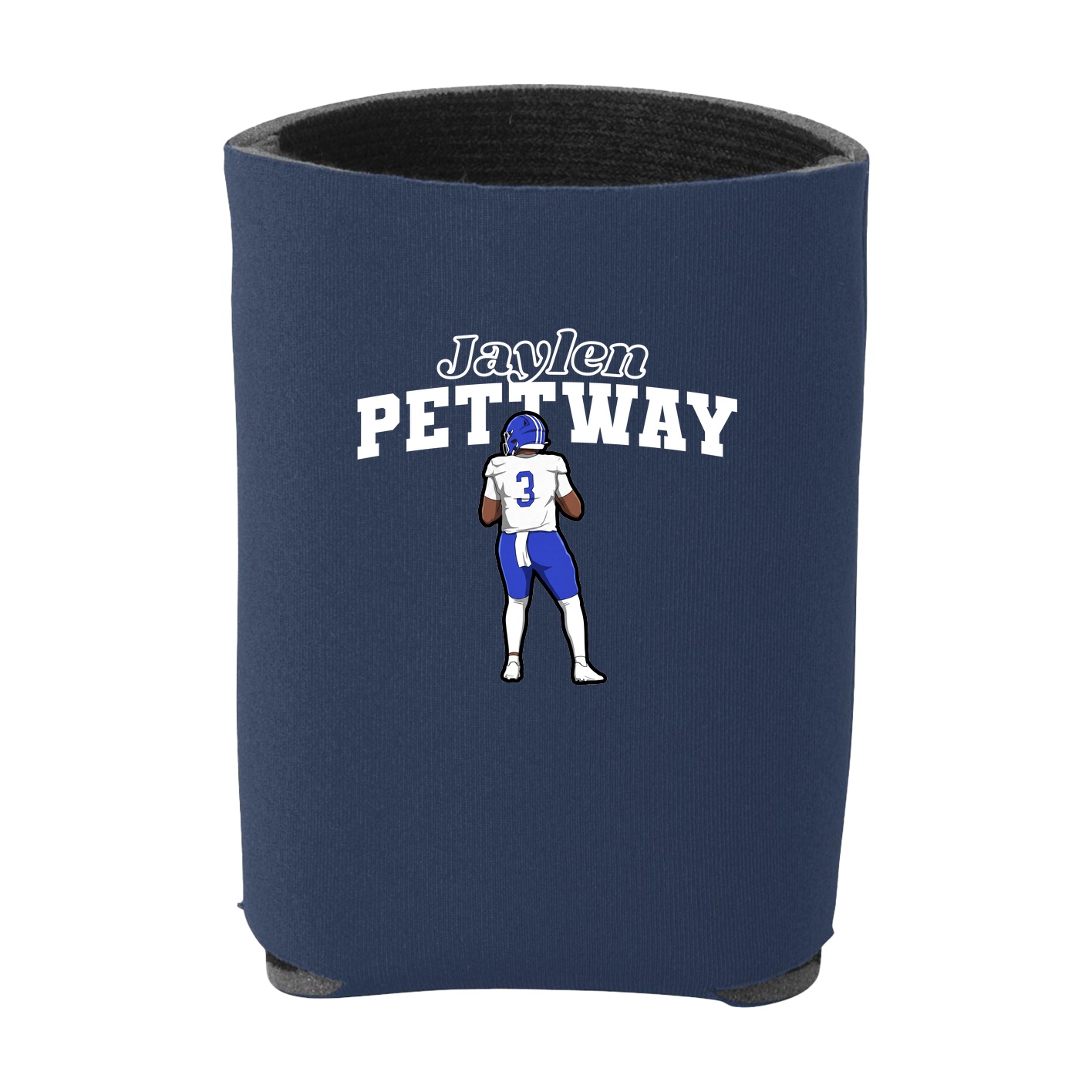 Can Holder — Name Arch in Navy