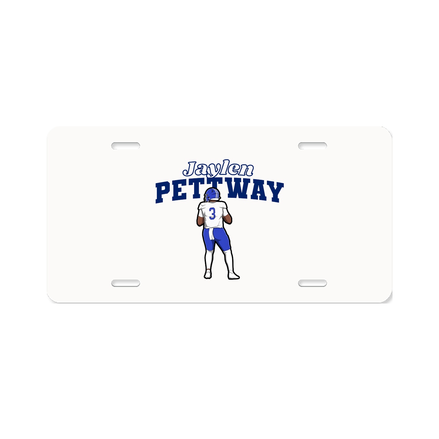 License Plate — Name Arch in Classic