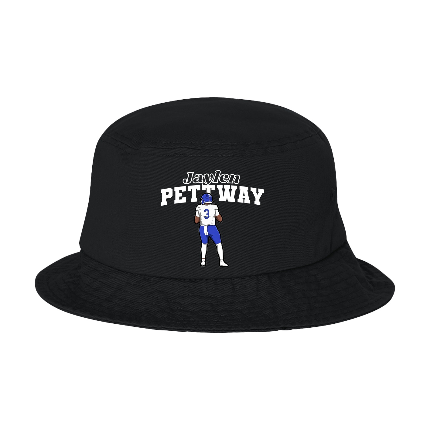 Bucket Cap — Name Arch in Black