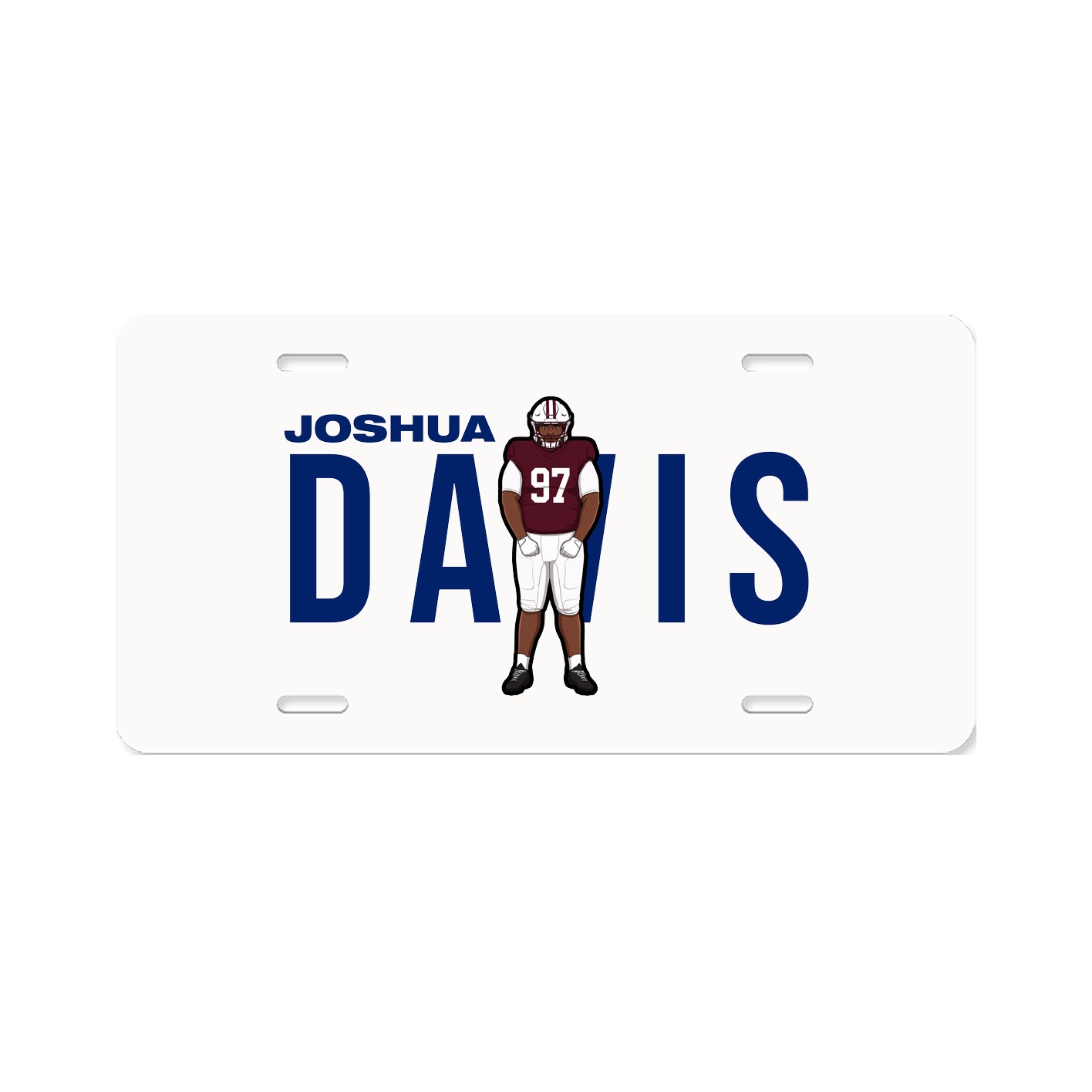 License Plate — Player Name in Classic
