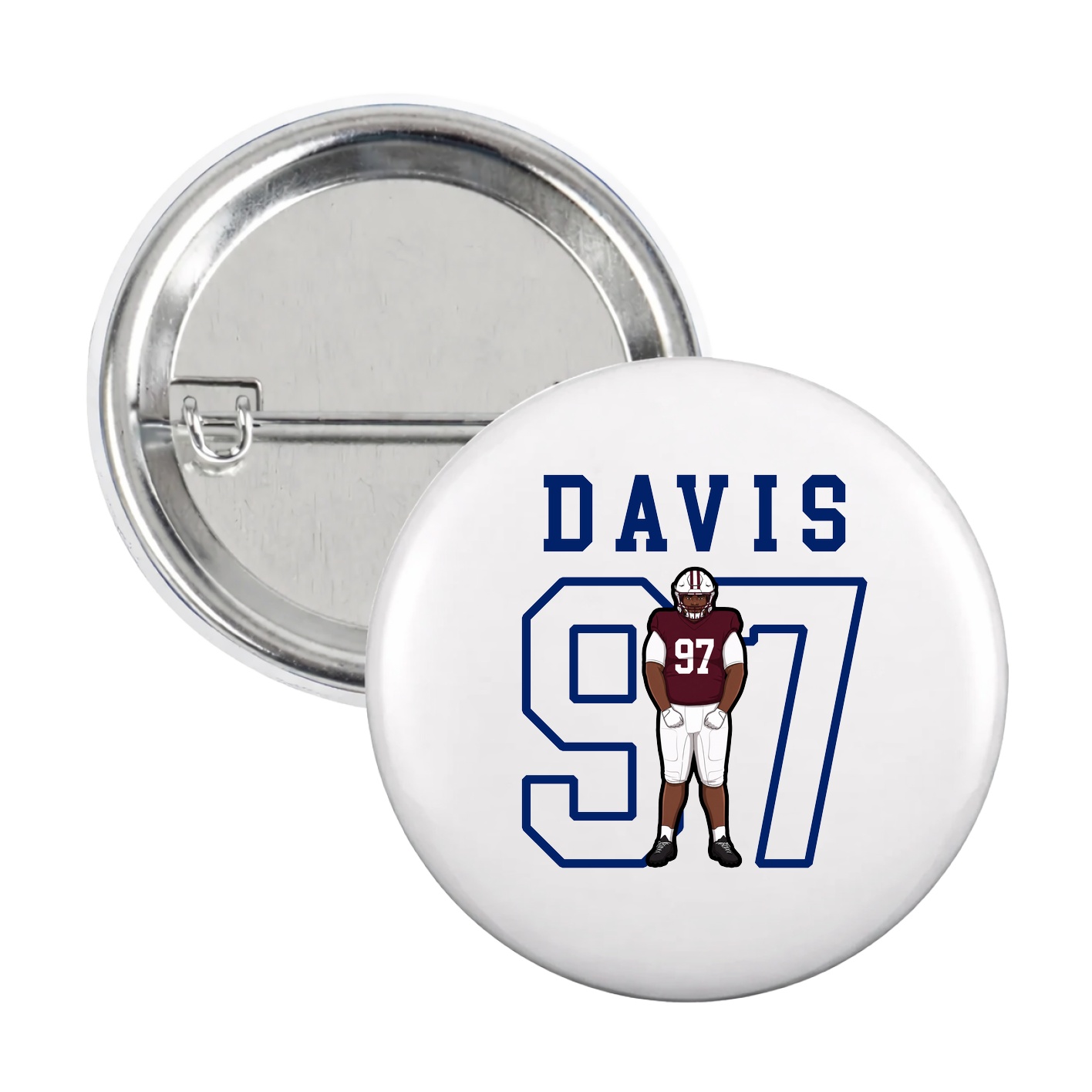 Game Day Button — Shirsey in White