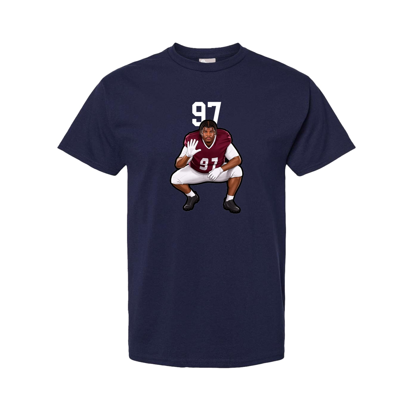 Youth Tee — Number Top in Navy